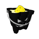 B&W Pumpkin Bucket with Sand and Sponge