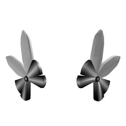 Accessories Black Cute Bunny Hair Roblox item
