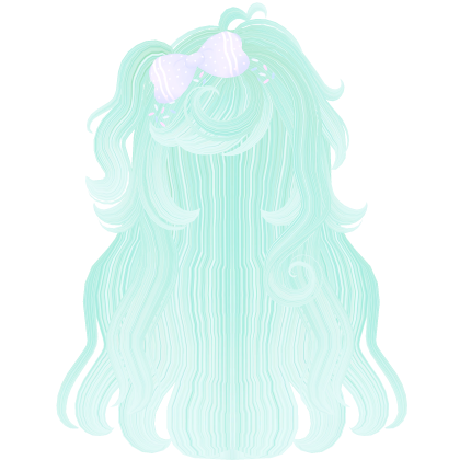 ꒰ GLOWING ꒱ CreepyCute Pastel Goth Long Wavy Hair Roblox item