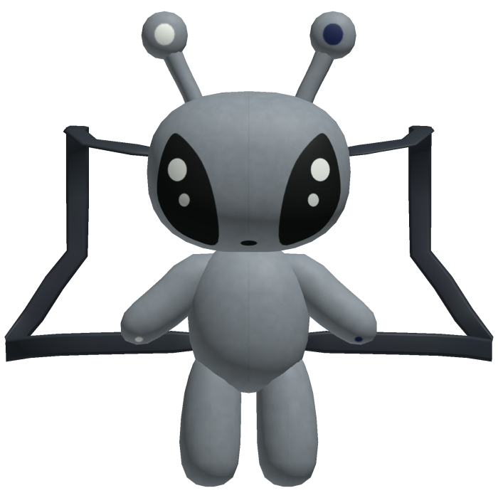 Backpack Plush 1.0 Cute Silly Gray Alien