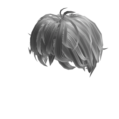 Messy boy Silver Fluffy Fringe Roblox item
