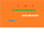 E.W.C [Epic Wrestling Championships]