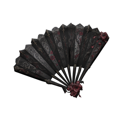 Traditional Maximalist Floral Japanese Hand Fan