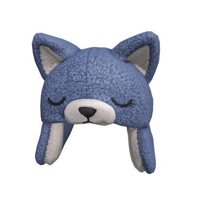 sleepy blue dog ushanka