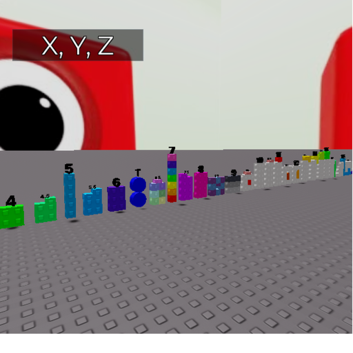 Numberblocks -10M to 1 Trillion official Roblox game thumbnail
