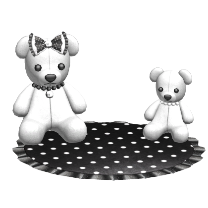 Kawaii Bear Polka Dot Background thumbnail
