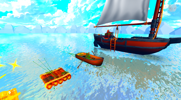 Stylized Pirate Ship & Boat Pack + Scripts & Anims preview 4