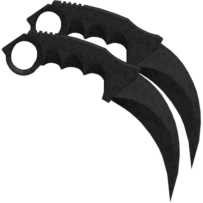 Dual Karambits - Black Sparkle Time