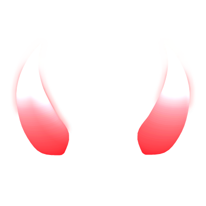Glowing Horns Red and White Gradient