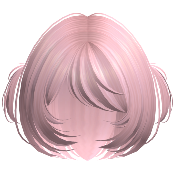 Cute Shy Bob w/ Mini Pigtails Pink
