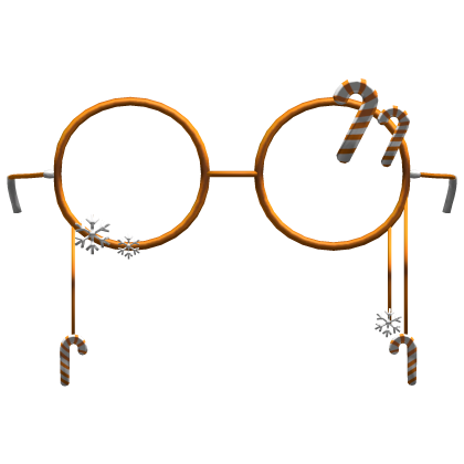 orange christmas glasses