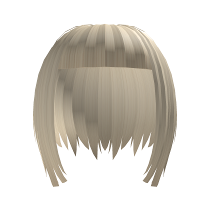 Emo niche choppy short blonde hair
