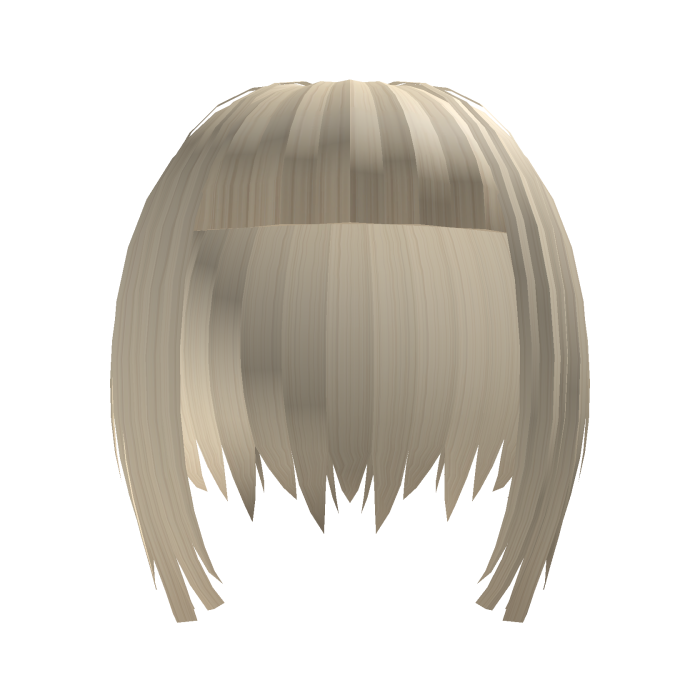 Emo niche choppy short blonde hair