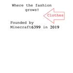 Minecraft6399's Clothes Store