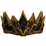 Wealthy 24k Golden Forged Gothic Gem Crown