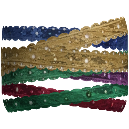 Royal Lace Face Wrap - Rainbow