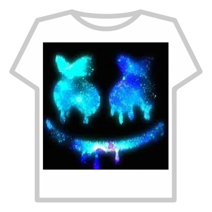 Blue Galaxy Dripping Marshmello T Shirt X Roblox NoFilter
