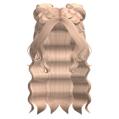 Preppy Braided Buns Hair (Blonde)