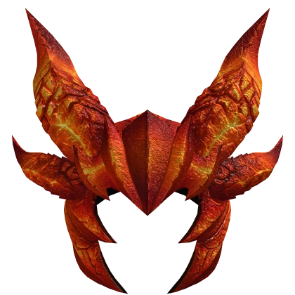 Hot Orange Fire Wyrm's Helm Recolor (Addon) | Roblox Item - Rolimon's