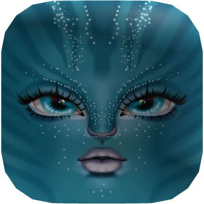 🌊 Tiseriya's Avatar Water Navi Blue Alien Face   Roblox item