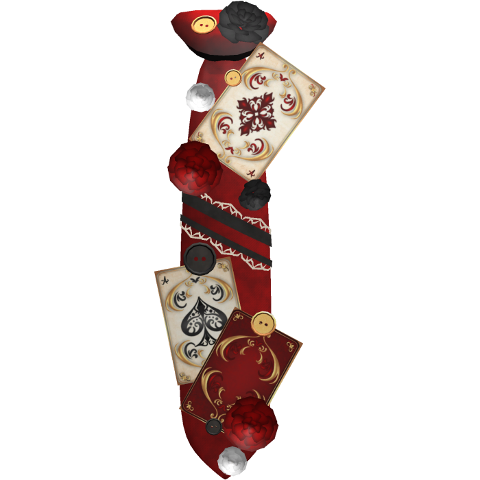 3.0 Magician Tie with cards and buttons