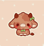 Candy cane cow