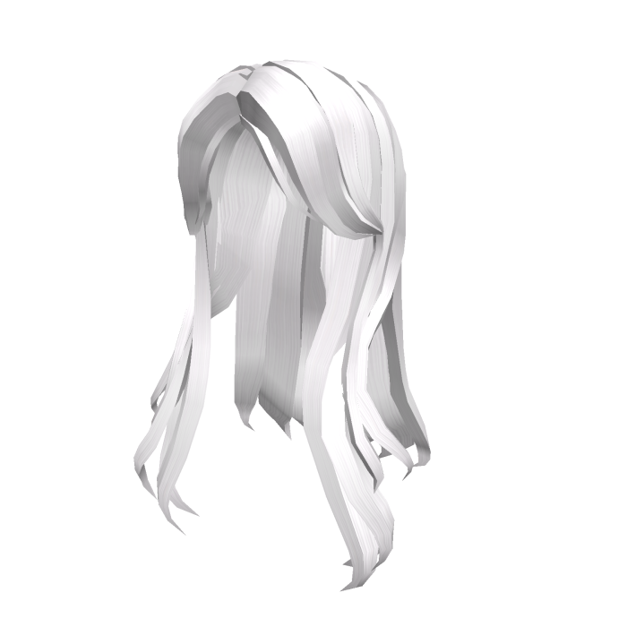 Curtain Bangs in White