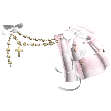 Victorian Lace Pearl White Ribbon Shoulder 3.0 [L]