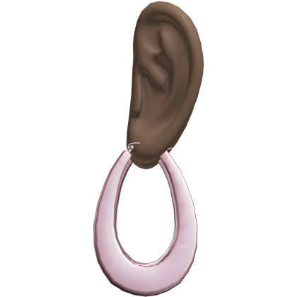 Pink 2000s Teardrop Earrings Ears