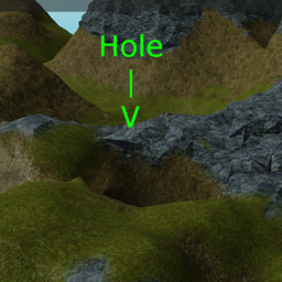 fall down a hole and don't die because of logic