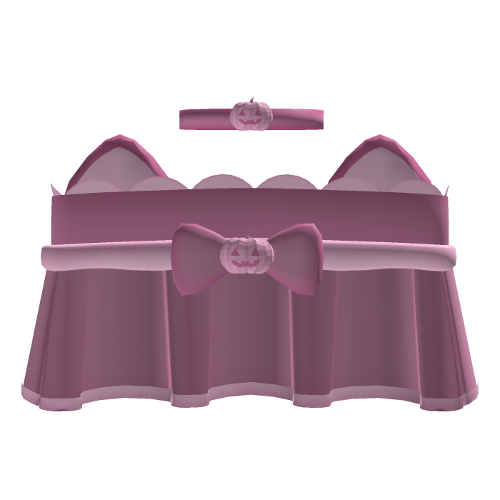 Cat Halloween Pumpkin Spooky Cute Dress (Pink)