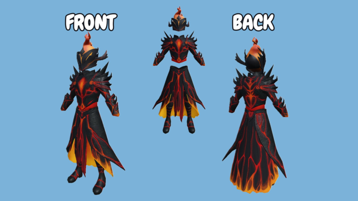 [Layered] Fire demon lord armor set preview 2