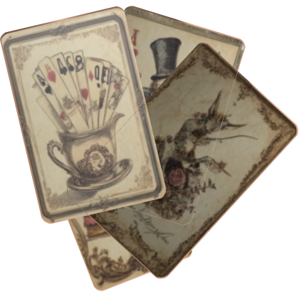 vintage cards mouth cover