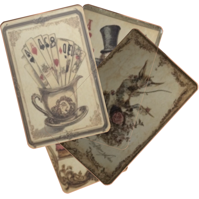 vintage cards mouth cover