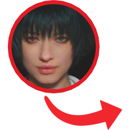 Lady Devil May Cry Red Circle