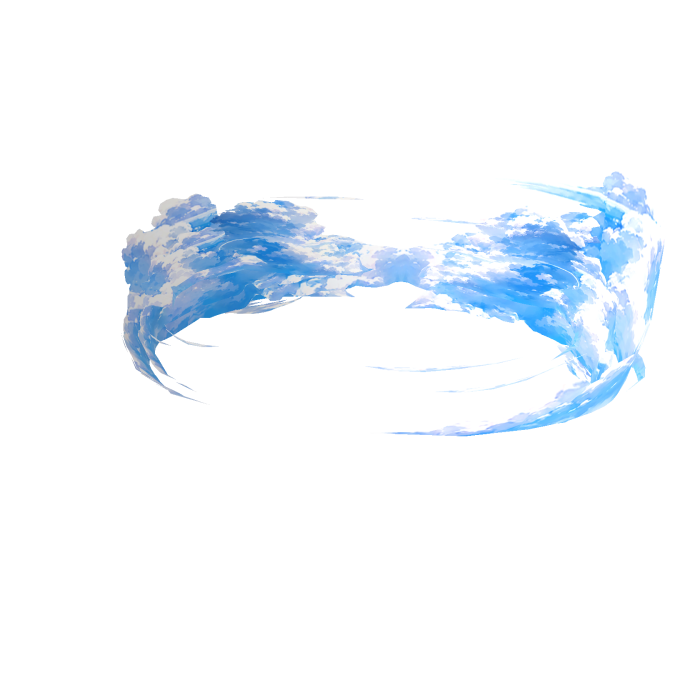 Blue Sky Clouds Emissive