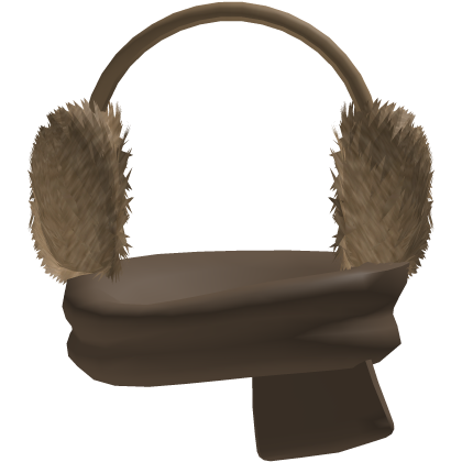 Winter Brown Fur Earmuffs + Cozy Brown Scarf Roblox item