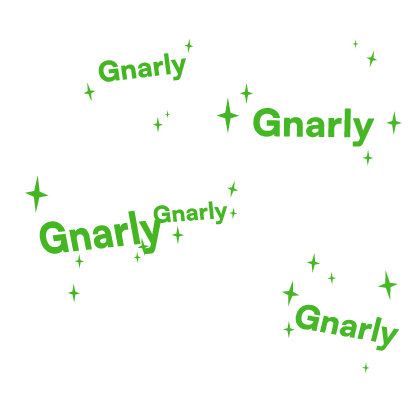 Gnarly Glowing Katseye KPop Sparkle Text Green