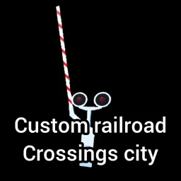 Ciudad de cruces de ferrocarril personalizados icon