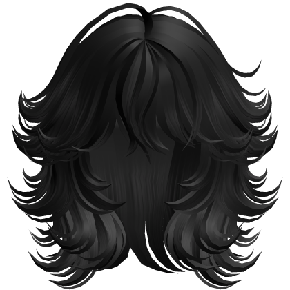 Wispy Fluffy Swirly Wolfcut (Black)