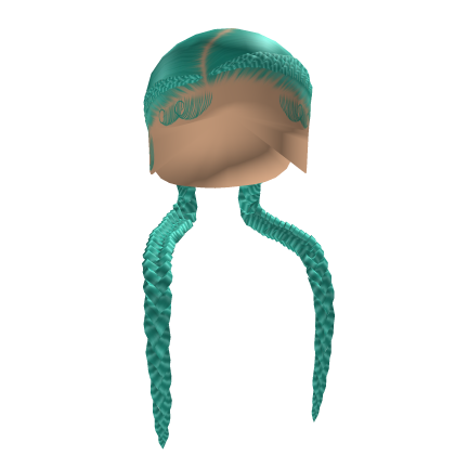  ★☆ Side Part Dutch Braids In Teal Roblox item