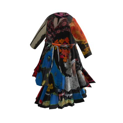 🌺 Artistic Floral Modest Maxi Dress [PBR] thumbnail