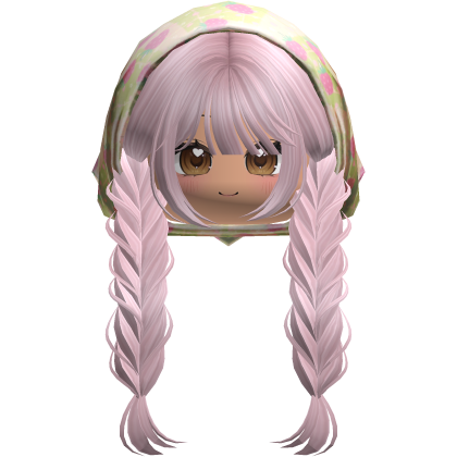 Cute Soft Face w/ Braids & Igari Bandana (pink) Roblox item
