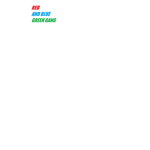 blue and red and green gang