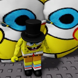 Escape yellow sponge running head. icon