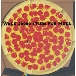 Walk 20000 Studs for Pizza