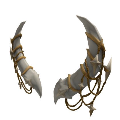 Divine Star Chain Horns ✦ Ivory Gold Roblox item