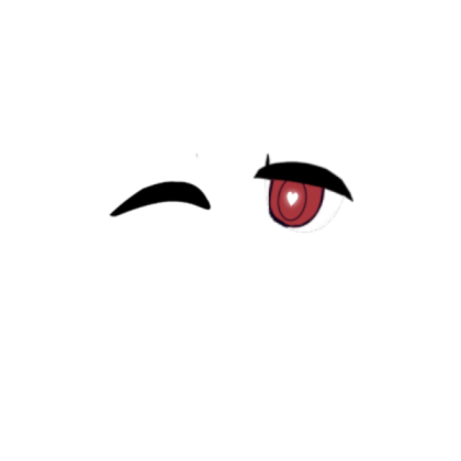 [FACE] Serious Heart Demon Wink Roblox decal
