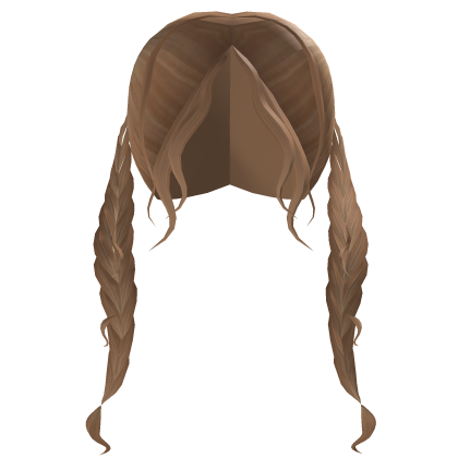 Braided Princess Pigtails Wavy In Dirty Blonde