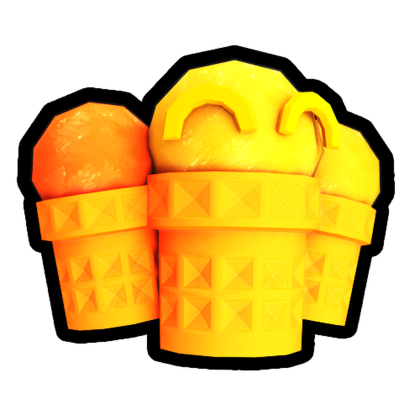 Gold Ice Cream Trio